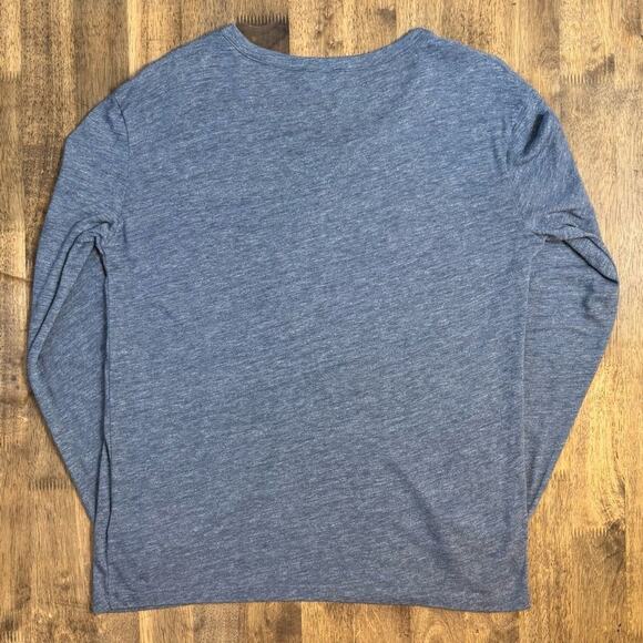 Zadig & Voltaire Women’s Willy Chine Amour Scoopneck Long Sleeve Blue Sz Medium - Picture 9 of 9